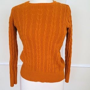 Cable knit sweater